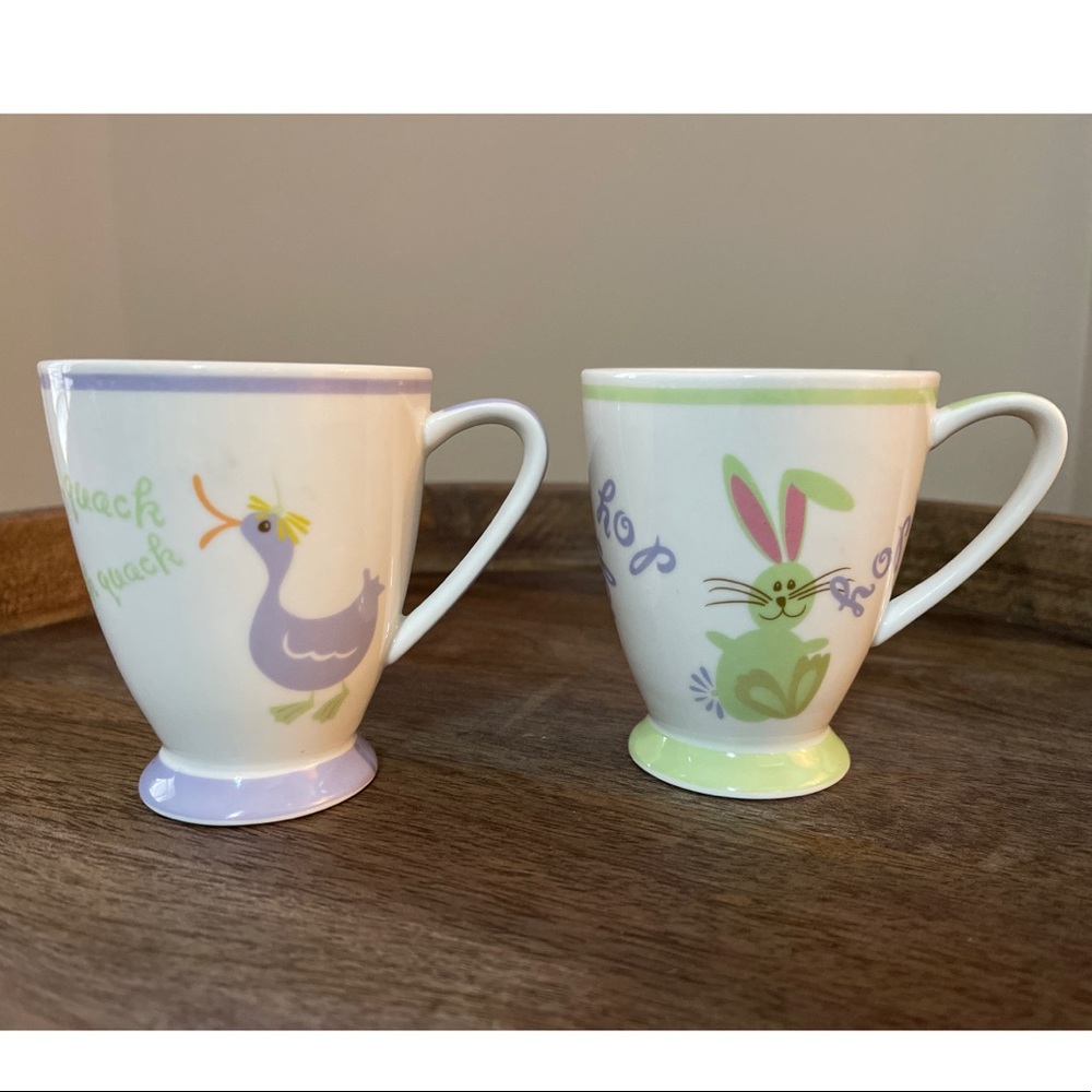 2007 Starbucks Easter tea mugs
